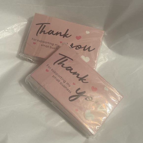 Thank You for supporting my small business cards; you get a bundle of 100 - Picture 1 of 2